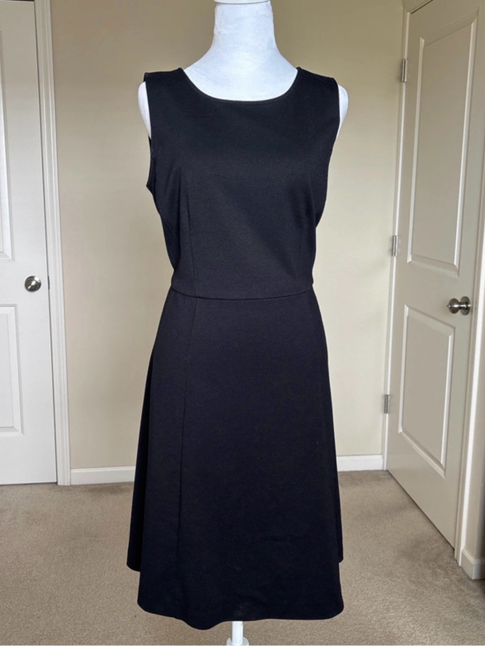 212 Collection Black Sleeveless A-Line Dress